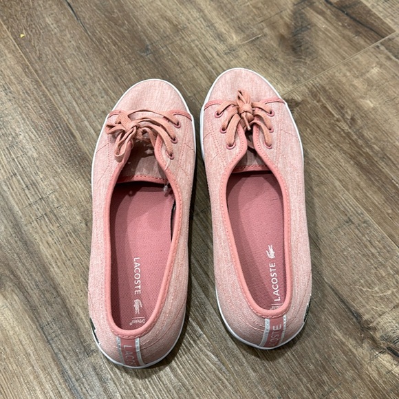 Lacoste pink sneakers, only worn once, like new. - Picture 1 of 5
